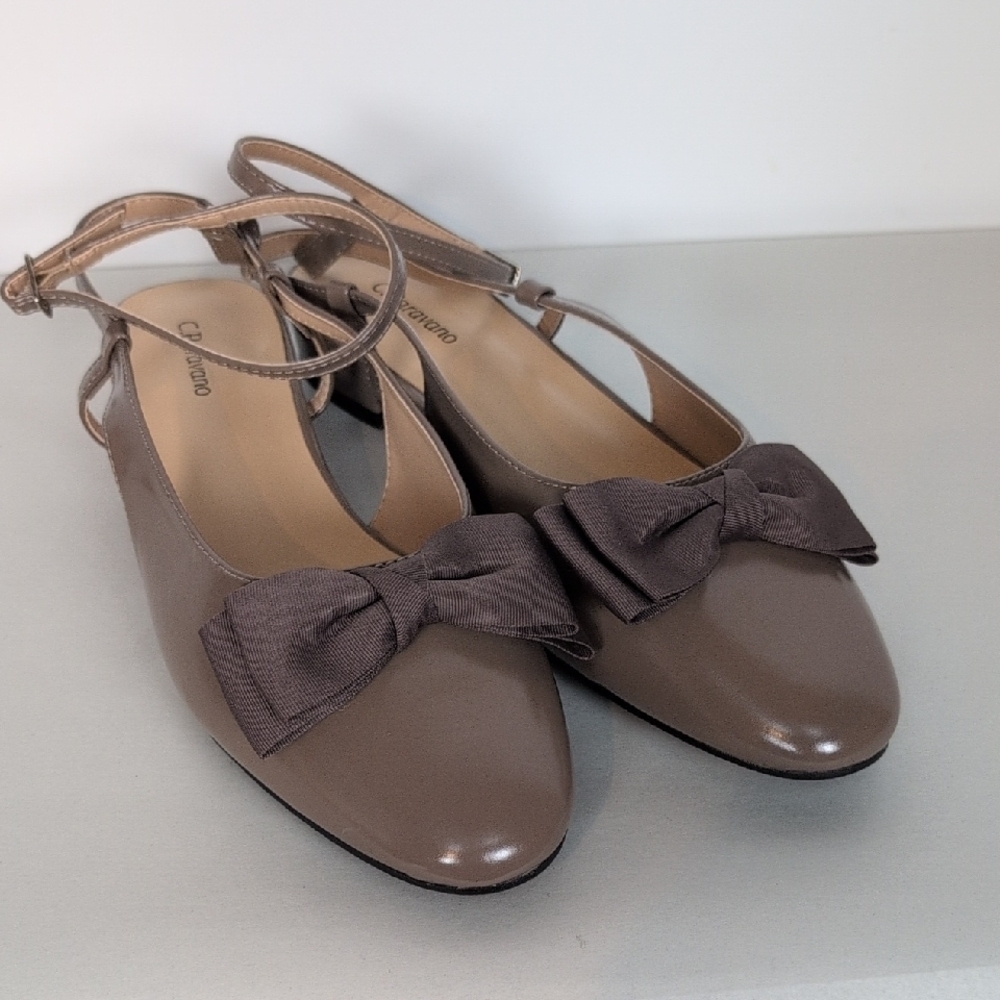 C. Paravano Ankle Strap Block Heel Shoes